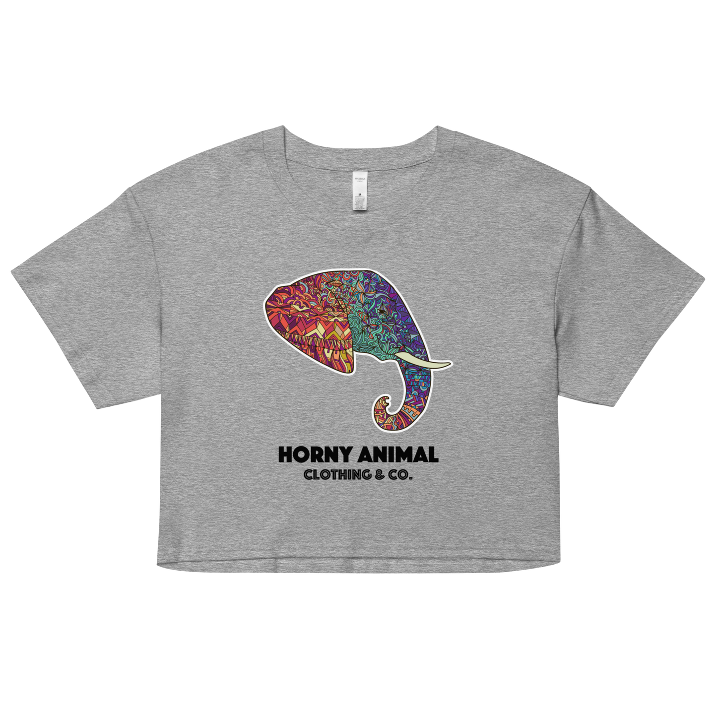 Horny Elephant 001 Women’s crop top