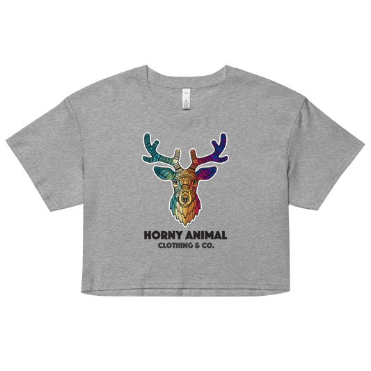 Horny Deer 002 Women’s crop top