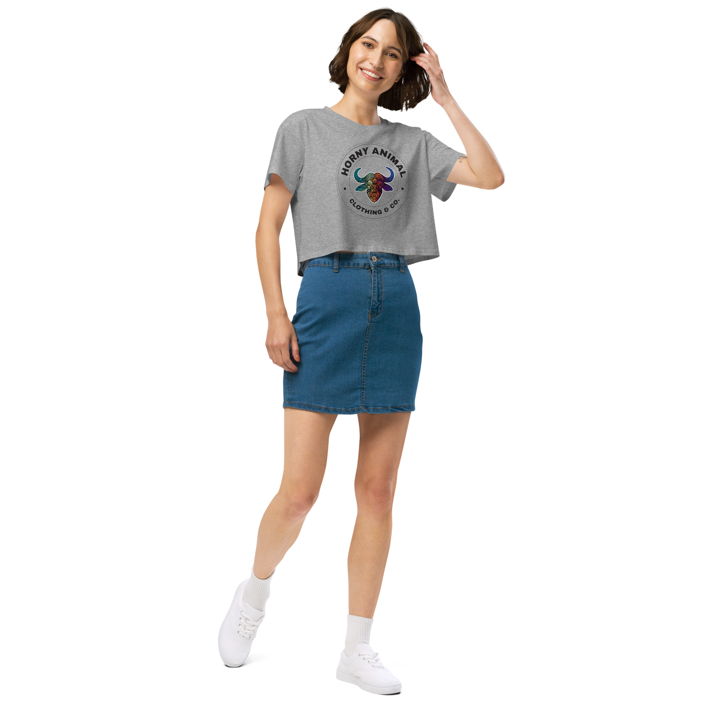 Horny Buffalo 002 Women’s crop top