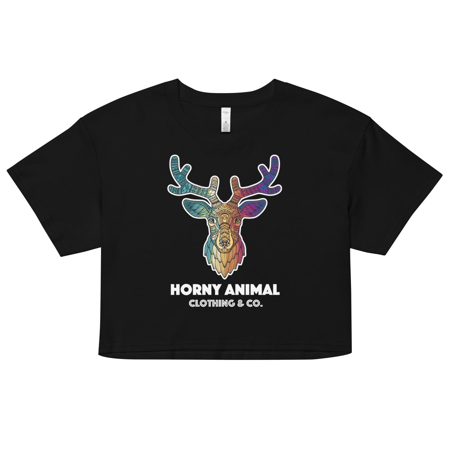 Horny Deer 002 Women’s crop top