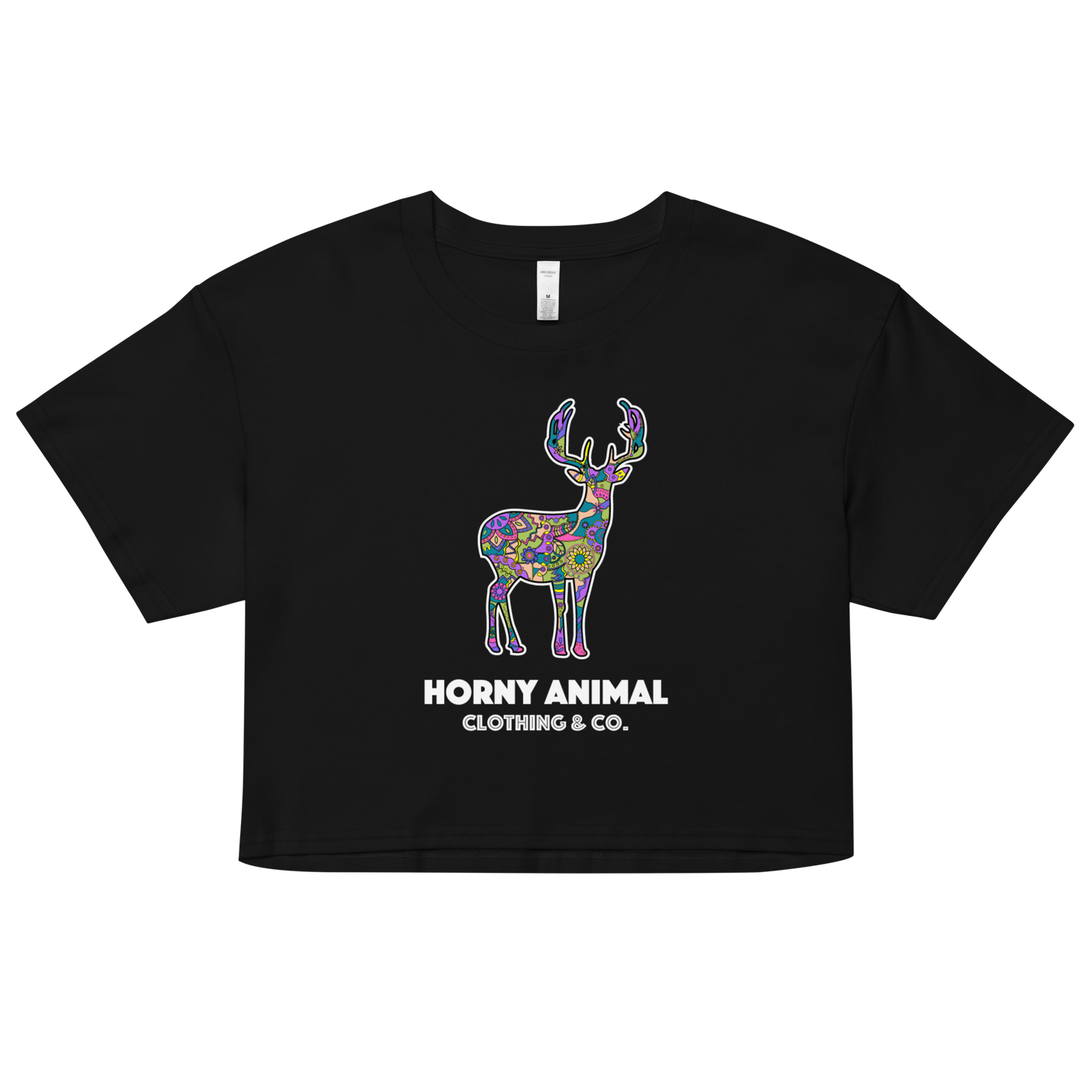 Horny Deer 001 Women’s crop top