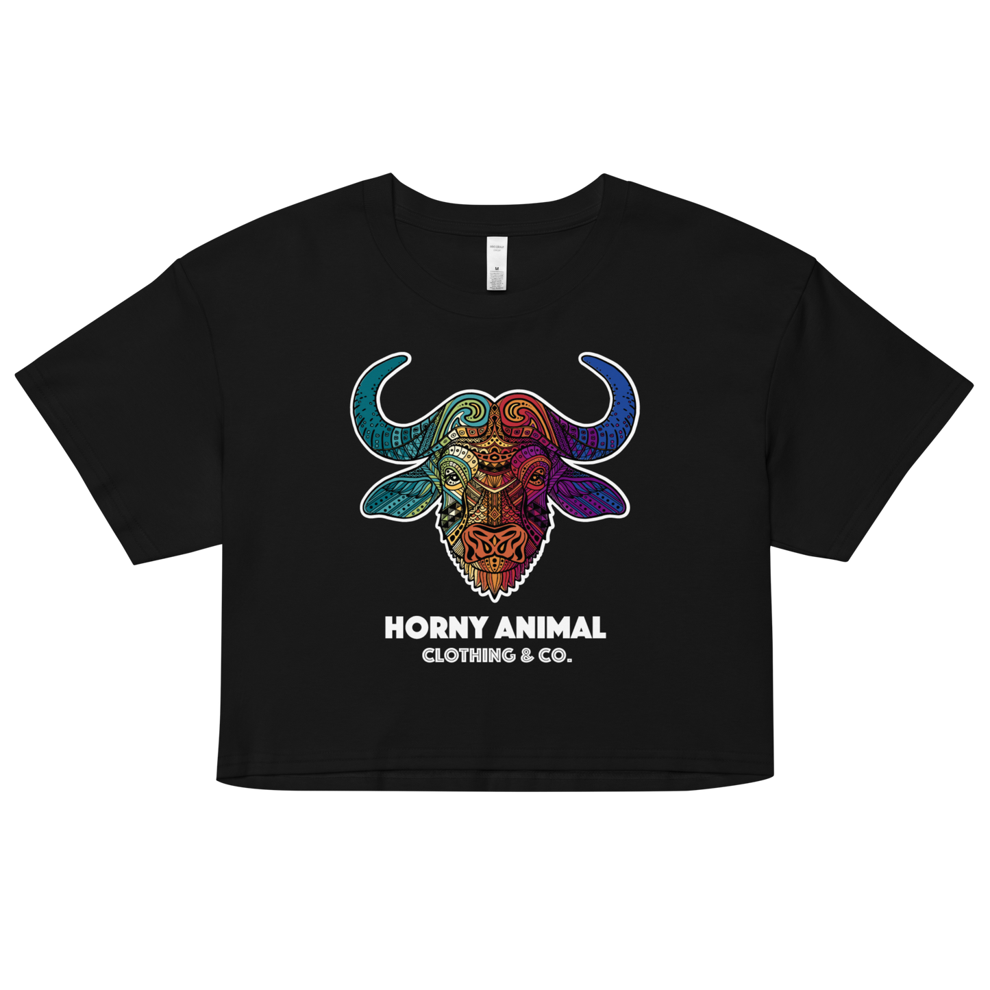 Horny Buffalo 001 Women’s crop top