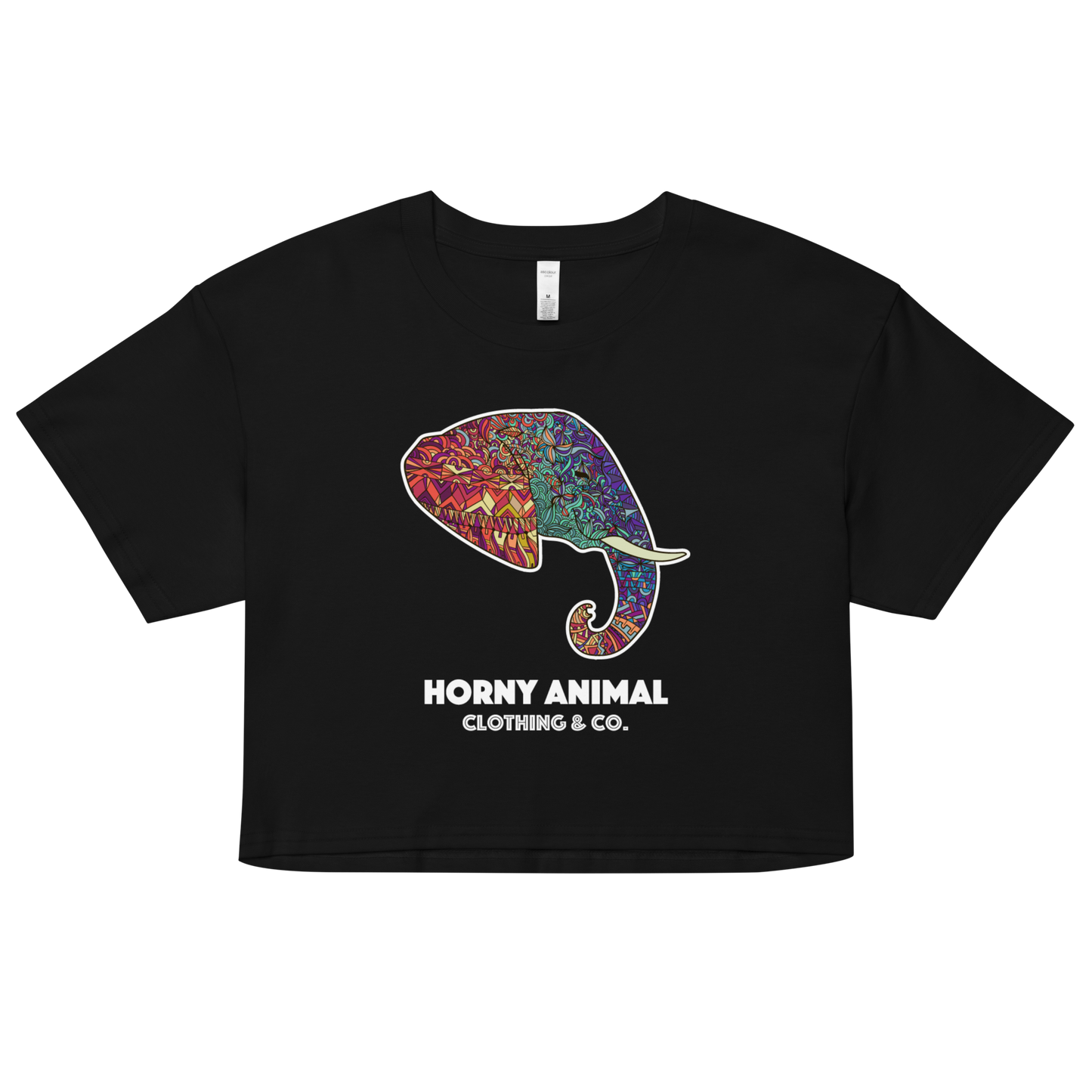 Horny Elephant 001 Women’s crop top