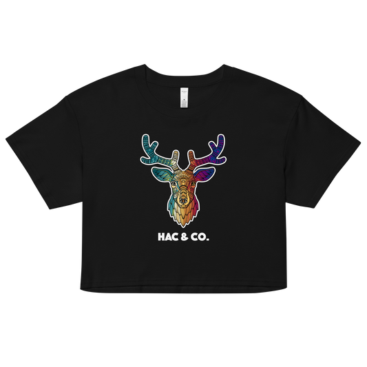 Horny Deer 004 Women’s crop top