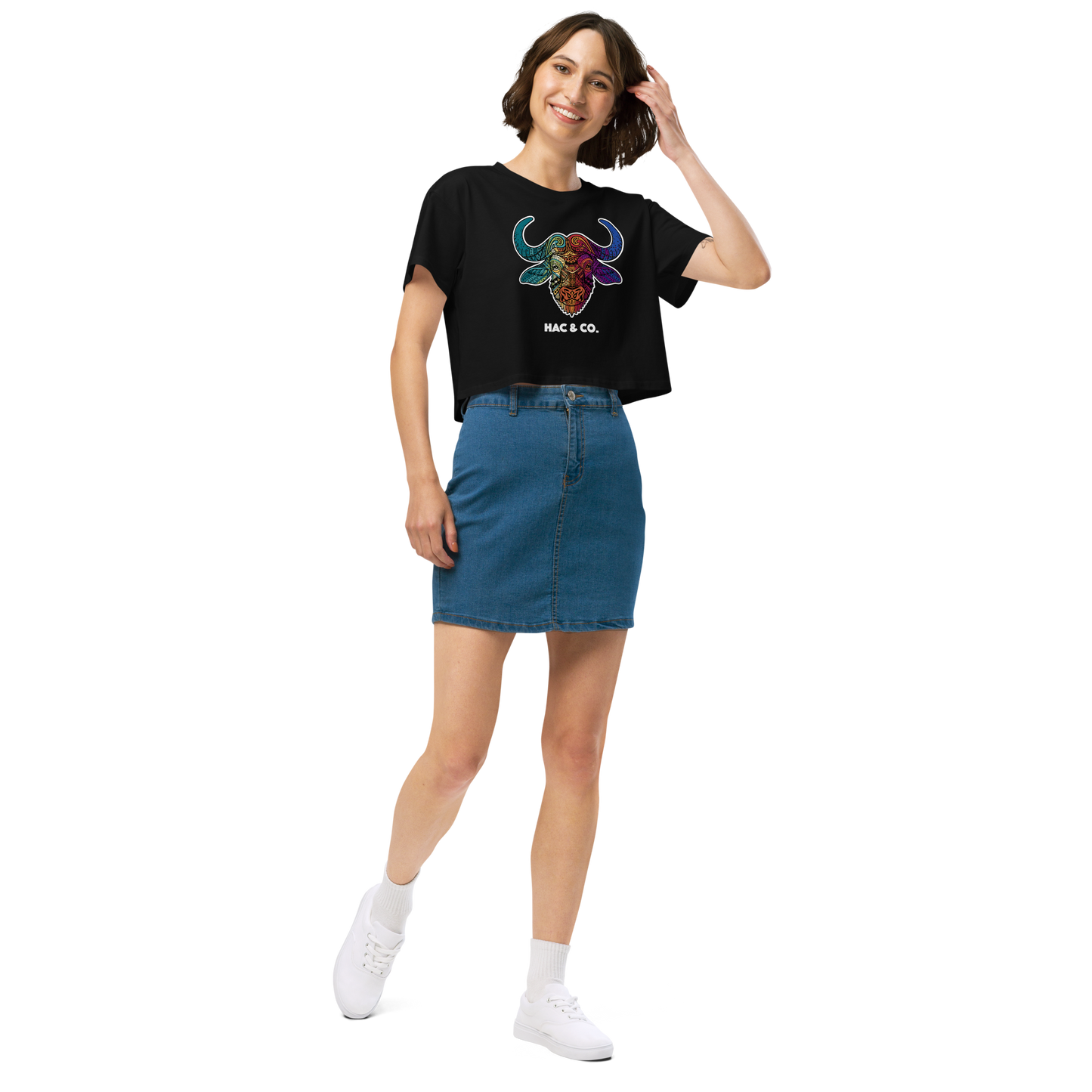 Horny Buffalo 003 Women’s crop top