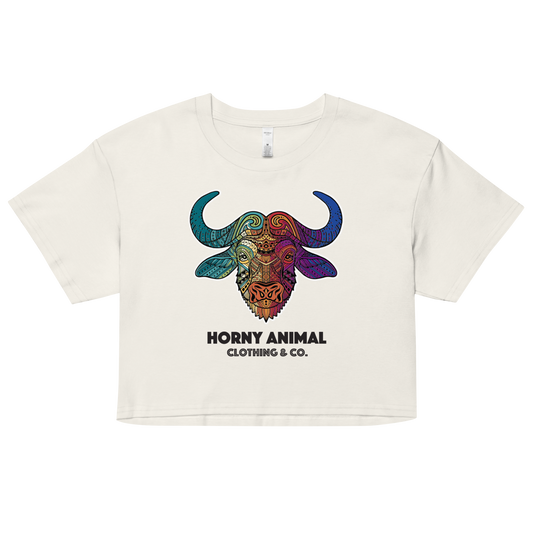 Horny Buffalo 001 Women’s crop top