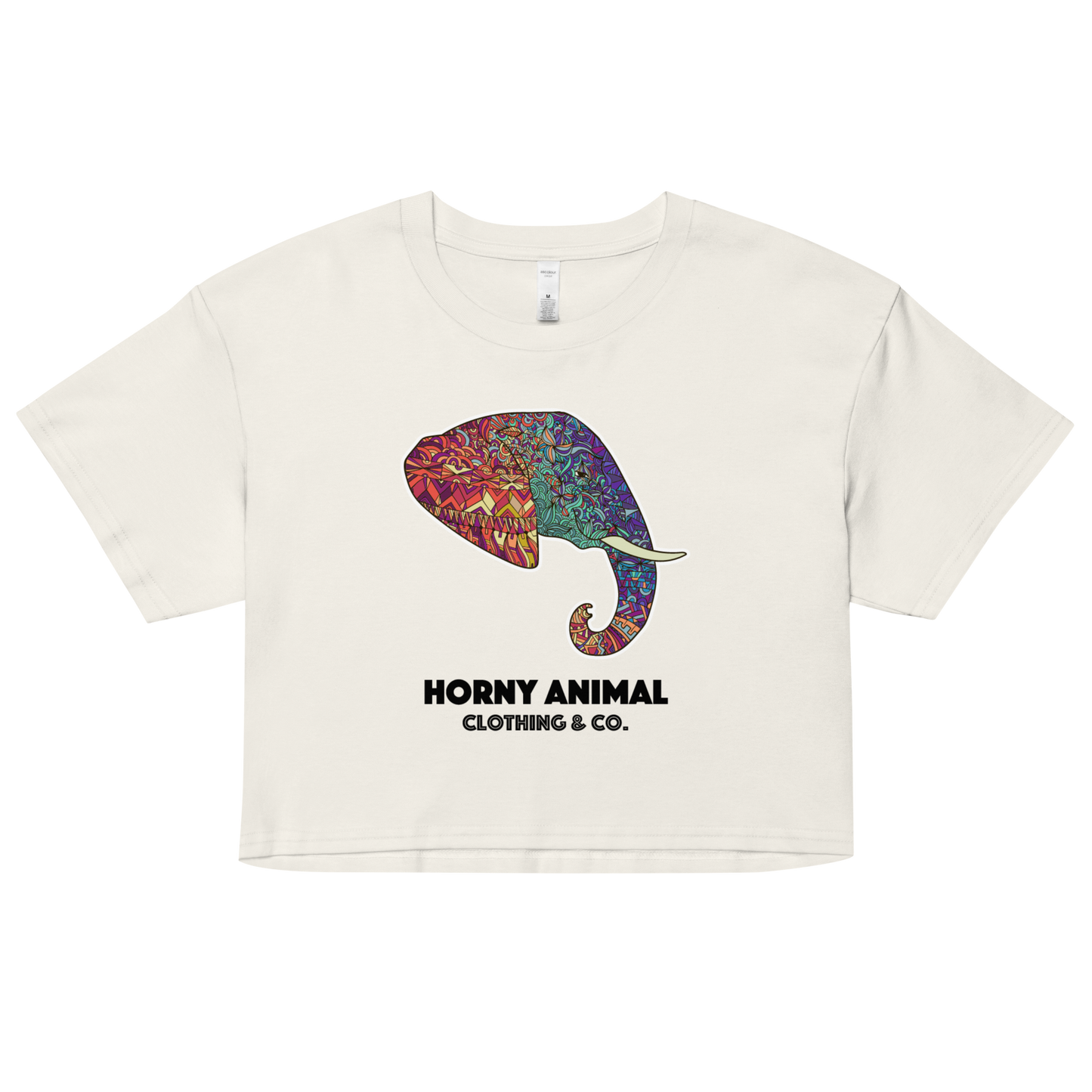 Horny Elephant 001 Women’s crop top