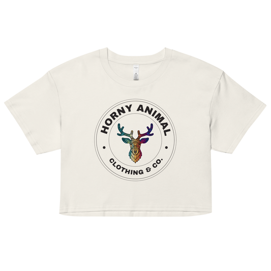 Horny Deer 003 Women’s crop top