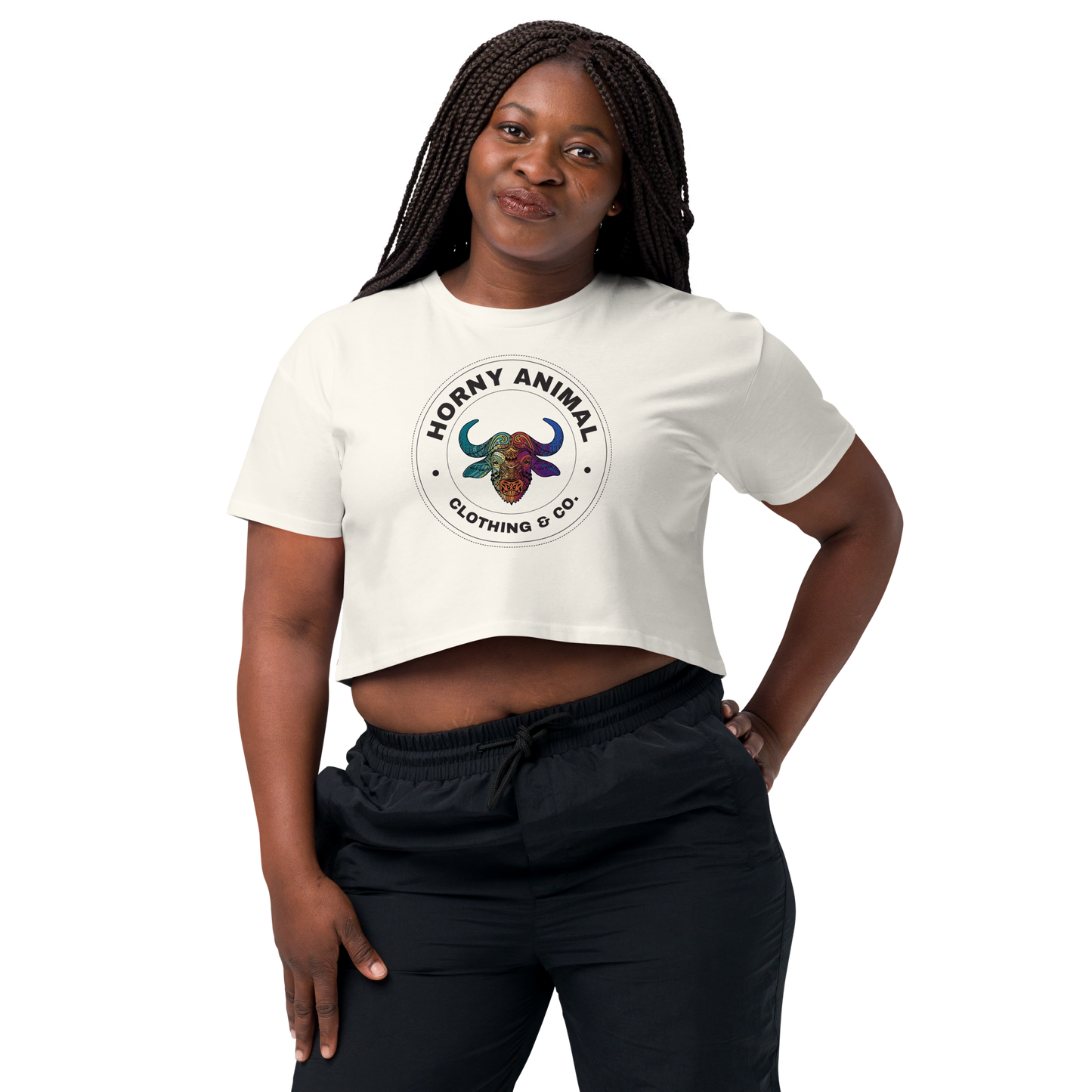 Horny Buffalo 002 Women’s crop top