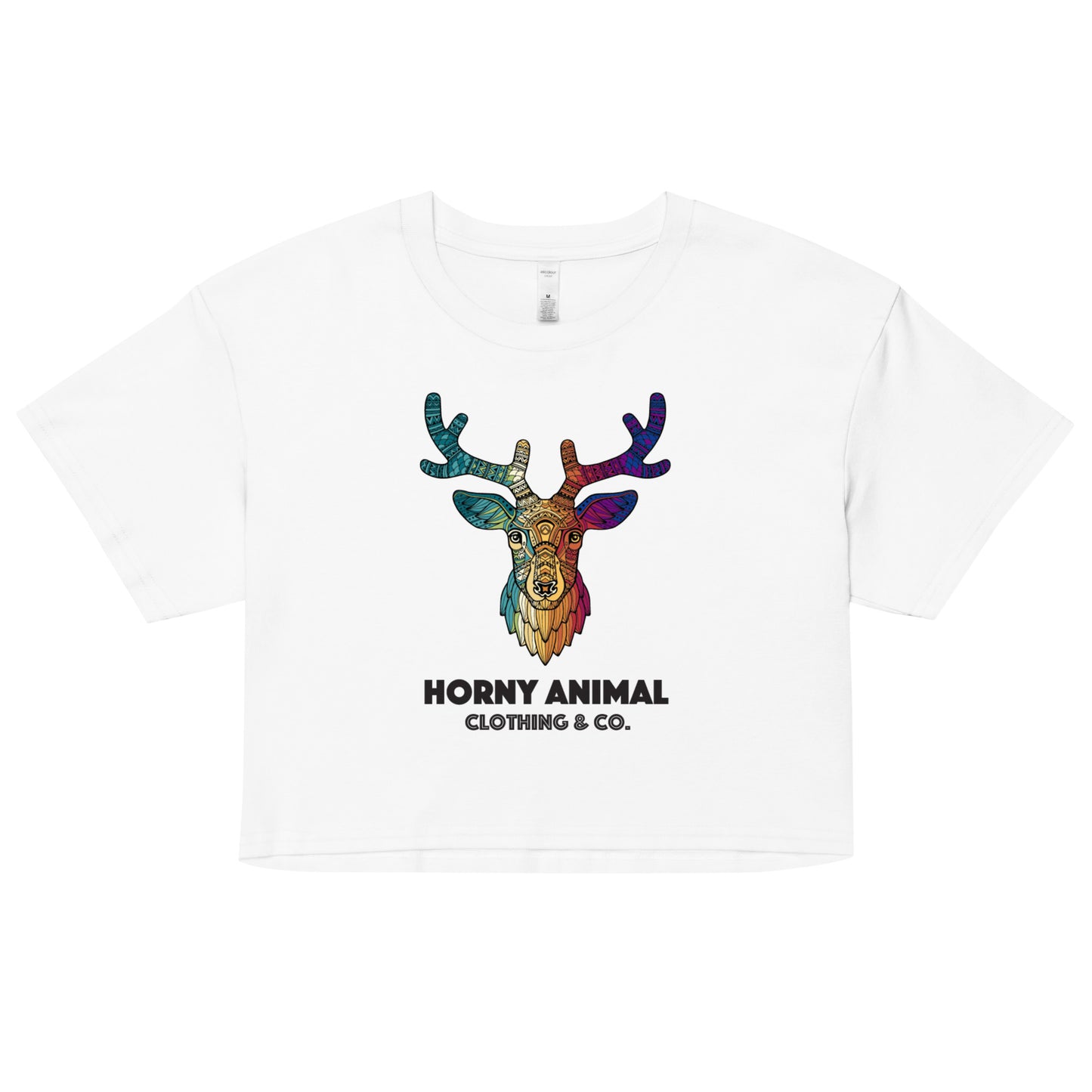 Horny Deer 002 Women’s crop top