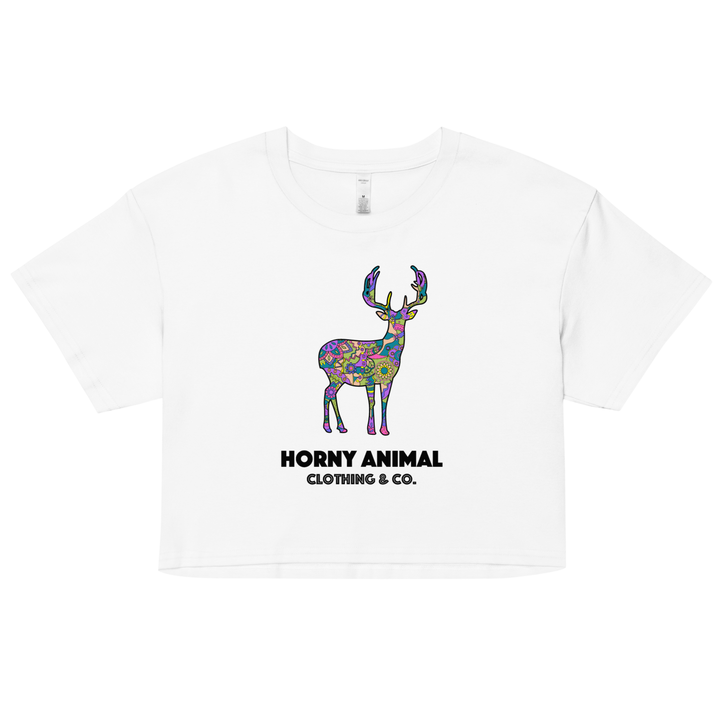 Horny Deer 001 Women’s crop top