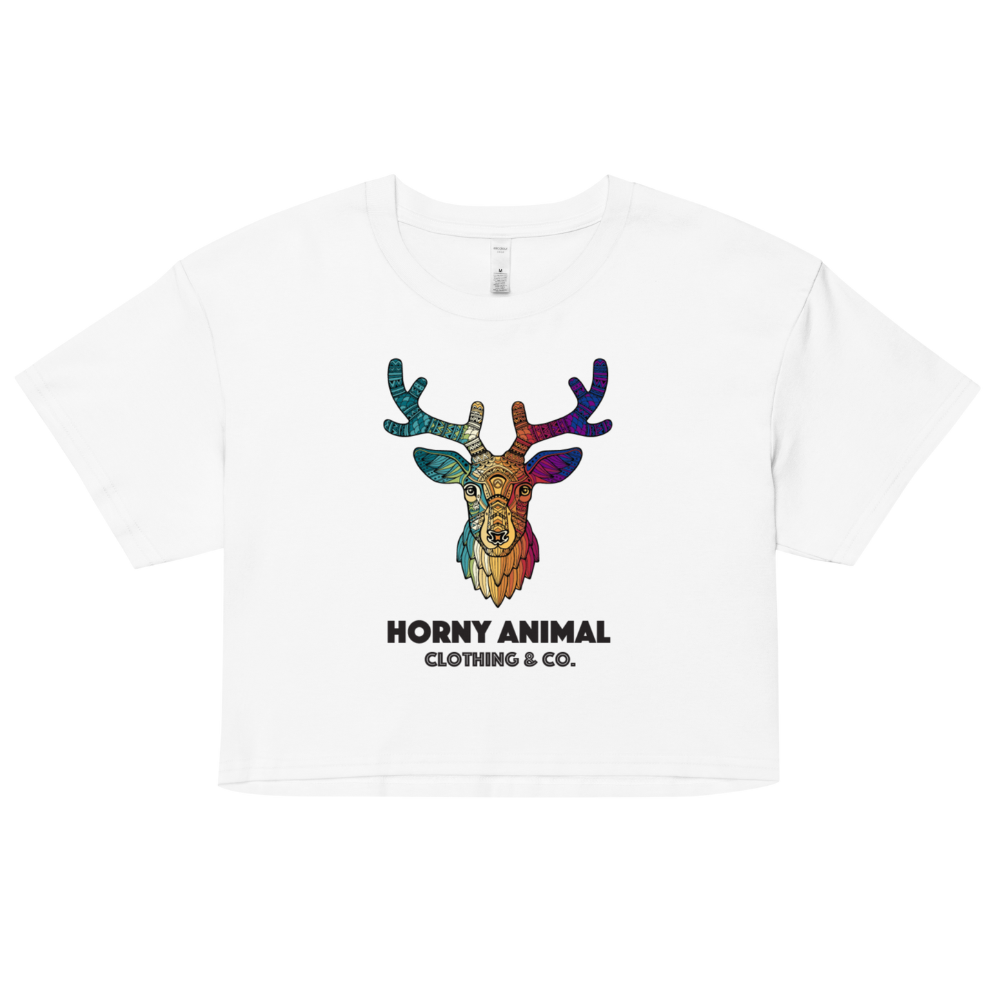 Horny Deer 002 Women’s crop top